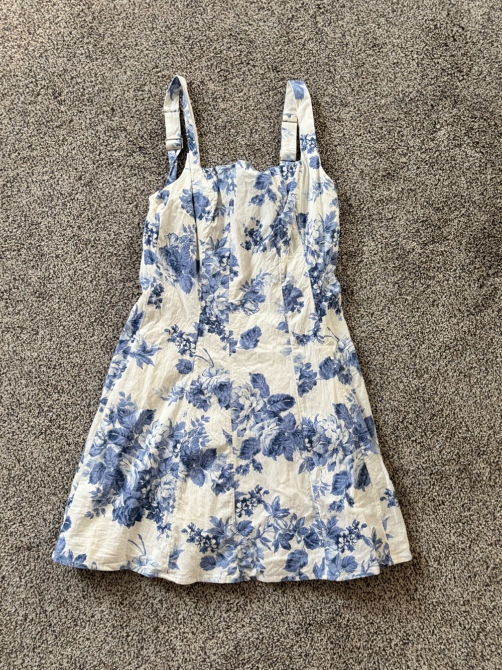 Abercrombie & Fitch Blue Floral Midi Dress